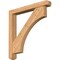 Ekena Millwork Westlake Craftsman Smooth Bracket w/ Offset Brace, Western Red Cedar, 5 1/2"W x 40"D x 40"H BKT0604X40X40WTL04SWR - alternate 1